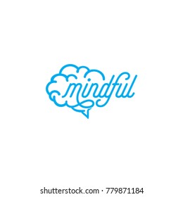 mindful logo concept..
available on tshirts pod web... find me  on teepublic, society6 :)