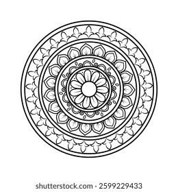 Mindful Mandala Artwork with Harmonious Geometric Design