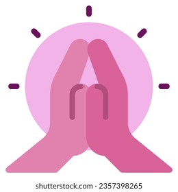 Mindful Meditation icon illustration can be used for web, app, infographic, etc