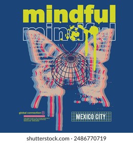 mindful mexico good vibes,t-shirt design