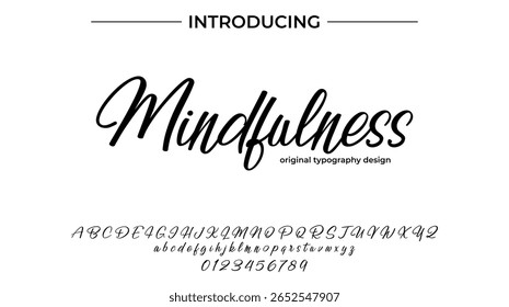 Mindfulness - Elegant Script Font for Smooth Handwritten Design and Creative Typography