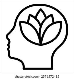 Mindfulness Icon Element For Design