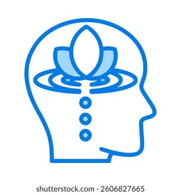 Mindfulness Icon Element for Design