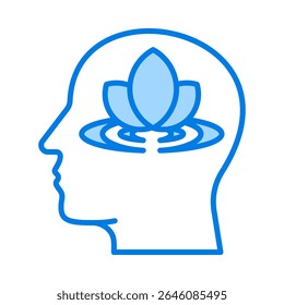 Mindfulness Icon Element for Design