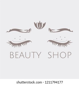 Mindfulness inner beauty shop logo vector