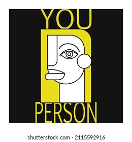 Mindfulness and introspection. Motivational posters for self acceptance. Search for the inner self. Positive psychology and self-consciousness. Psychoanalysis, psychotherapy concept