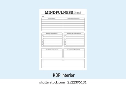 Mindfulness Journal Kdp Interior Template