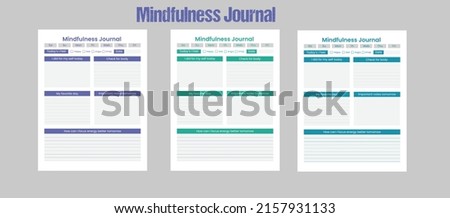 Mindfulness Journal KDP interior template 