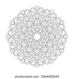 Mindfulness Kids Mandala Coloring Book Page for kdp Book Interior. Peaceful Petals, Ability to Relax, Brain Experiences, Harmonious Haven, Peaceful Portraits, Blossoming Beauty mandala design.