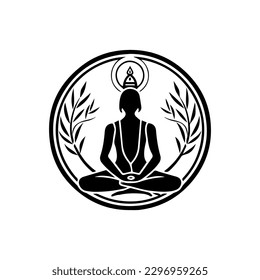 Mindfulness logo design embodies the spirit of calm and awareness. This elegant illustration is perfect for wellness and meditation brands.