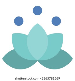 Mindfulness Meditation Icon Illustration, for uiux, infographic, etc