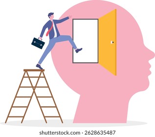 Mindfulness as mental mind peace, balance and wellness.flat design.illustration with people.

