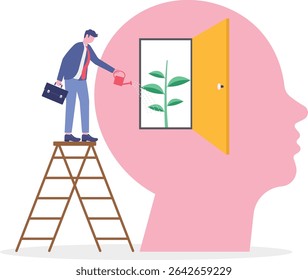 Mindfulness as mental mind peace, balance and wellness.

