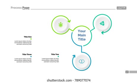 Mindmap with Three Elements Slide Template