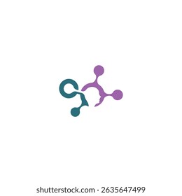 Minds connected by purple and teal