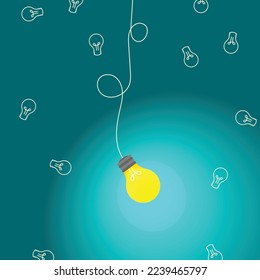 El éxito de la mente en el pensamiento de inteligencia e inspiración de conceptos de ideas para el desarrollo de la comunicación estratégica y el plan para soluciones de negocios creativas y diseño de la tecnología de lluvia de ideas de energía 