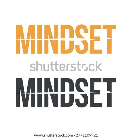 Mindset Bold Block Text Design