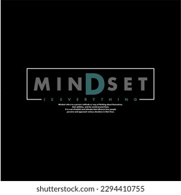 mindset is everything typography vintage