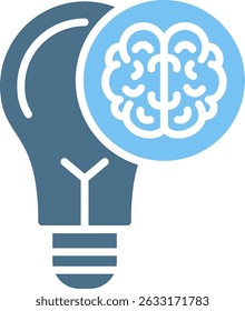 Mindset Glyph Two Colour Icon
