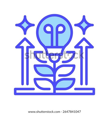 Mindset Growth Line Icon, Outline Symbol for Positive Thinking, Learning Attitude, Resilience Building, Perspective Shift, and Personal Evolution. Vector Sign Icon.