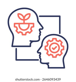 Mindset Icon Element for Design