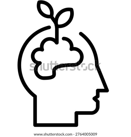 Mindset Icon Element For Design