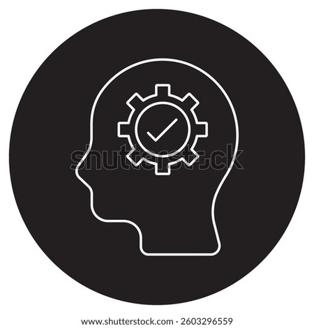 Mindset Icon, The Power of Mindset Unlocking Your Potential, Mindset Matter Shaping Your Path to Success, vector