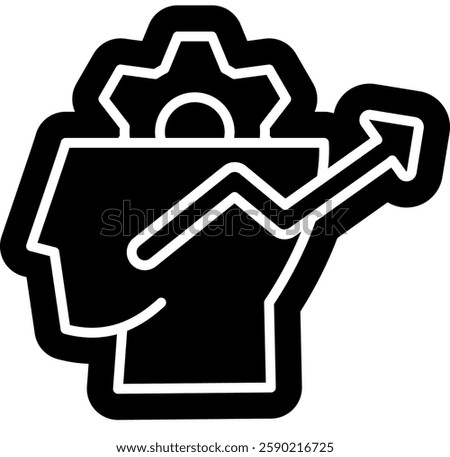 Mindset icon, Self Development, productivity