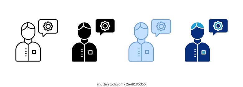 Mindset Icon Set Multiple Style Collection