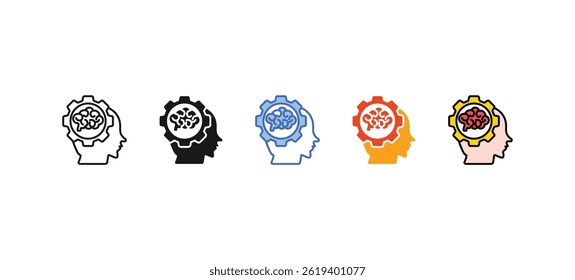  Mindset icon sets collection multi style
