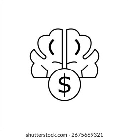 ícones do mindset. vetor de linha simples