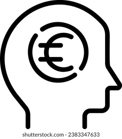 mindset line icon illustration vector