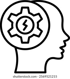 Mindset Line Vector Icon Design