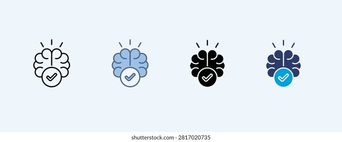 Mindset Multiple Icon Illustration Vector