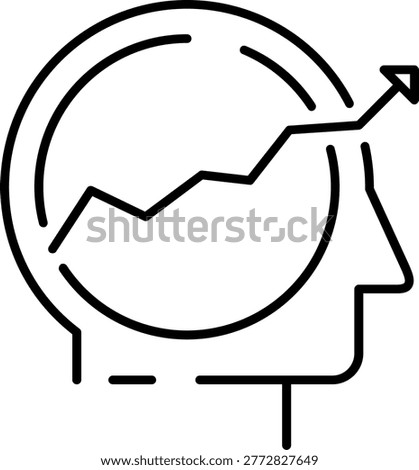Mindset Shift Illustration vector Icon Design