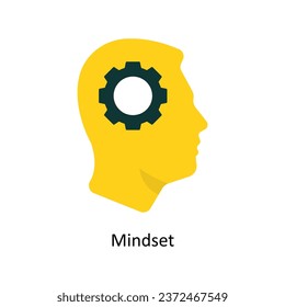 Mindset vector Flat Icon Design illustration. Symbol on White background EPS 10 File 