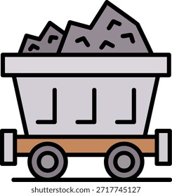 Mine Warenkorb Neue Kreative Icon Design Vektor