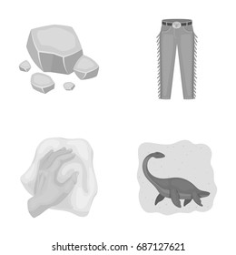 mine, cleaning and other monochrome icon in cartoon style.cowboy, history icons in set collection.