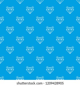 Mine diamond pattern vector seamless blue repeat for any use