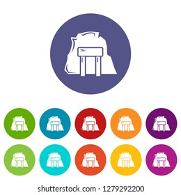 Mine enter icons color set vector for any web design on white background