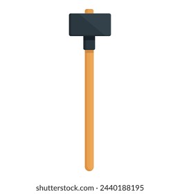 Mine hammer icon cartoon vector. Coal industry sector. Plant wagon industrial