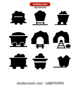 mine icon or logo isolated sign symbol vector illustration - Collection of high quality black style vector icons
