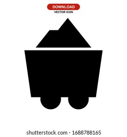 mine icon or logo isolated sign symbol vector illustration - high quality black style vector icons
