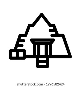 mine icon or logo isolated sign symbol vector illustration - high quality black style vector icons
