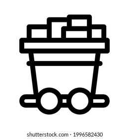 mine icon or logo isolated sign symbol vector illustration - high quality black style vector icons
