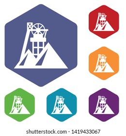 Mine icon. Simple illustration of mine vector icon for web