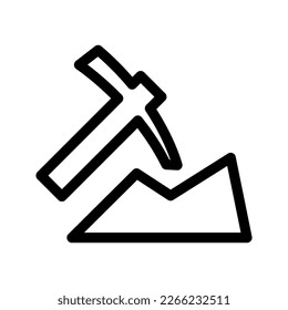 Mine Icon Vector Symbol Design Illustration