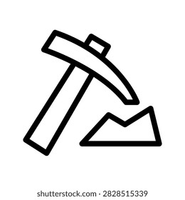 Mine Icon Vector Symbol Design Illustration