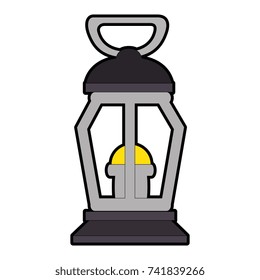 mine lantern isolated icon