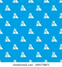 Mine pattern vector seamless blue repeat for any use